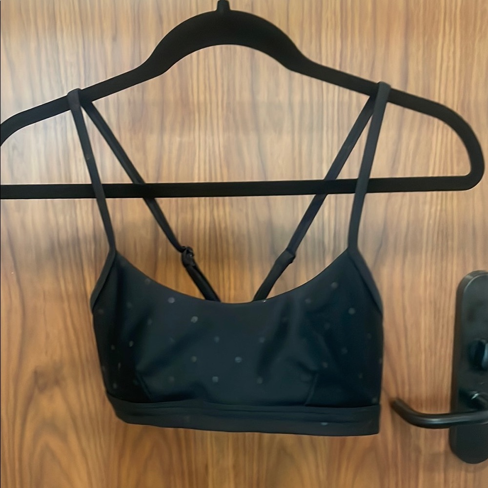 ALO Yoga Black Strappy Bra